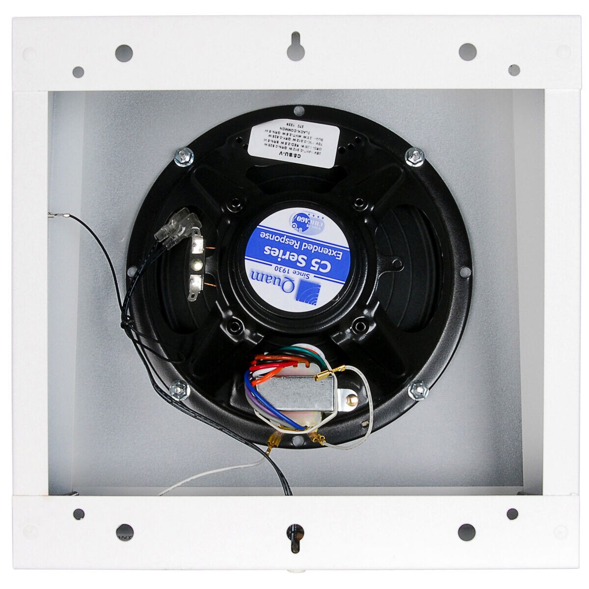 Quam SYSTEM 3/VC 8" Slanted Speaker w/Volume Control 5W25/70V White